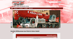 Desktop Screenshot of koelch-krane.de